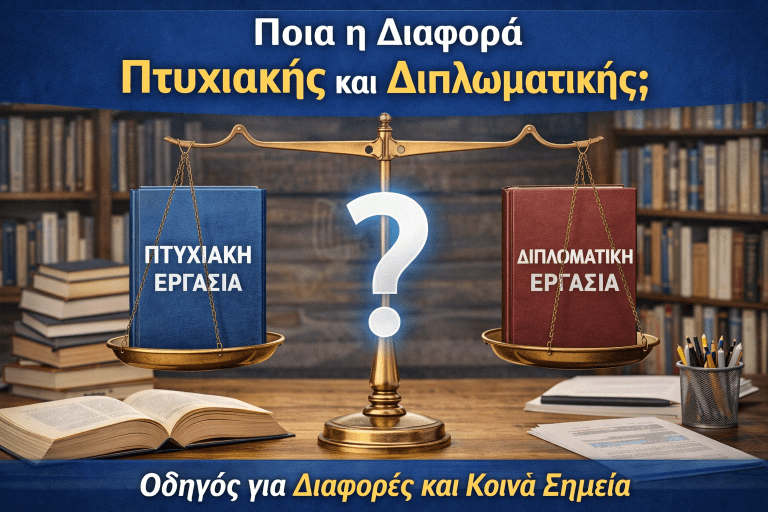 Ποια η Διαφορά Πτυχιακής και Διπλωματικής;