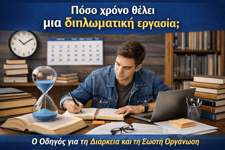 Πόσο χρόνο θέλει μια διπλωματική εργασία