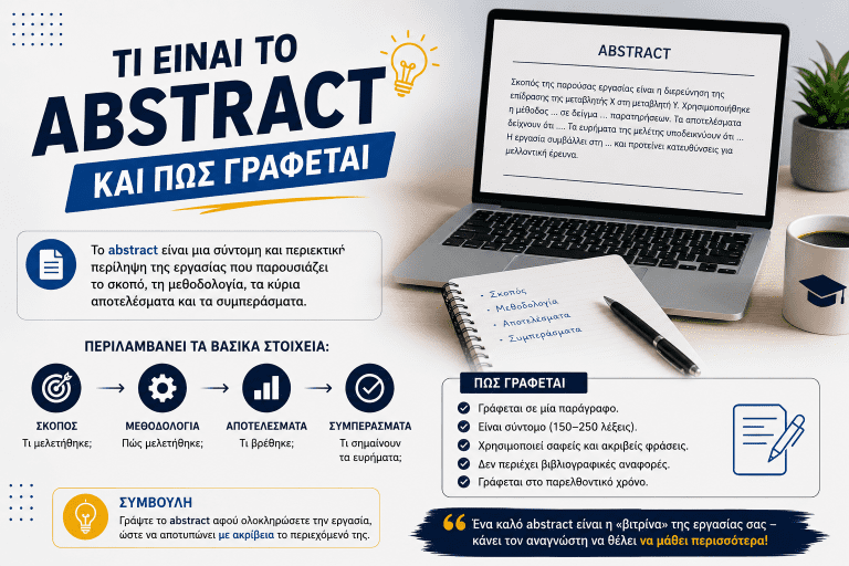 Τι Είναι το Abstract και Πώς Γράφεται