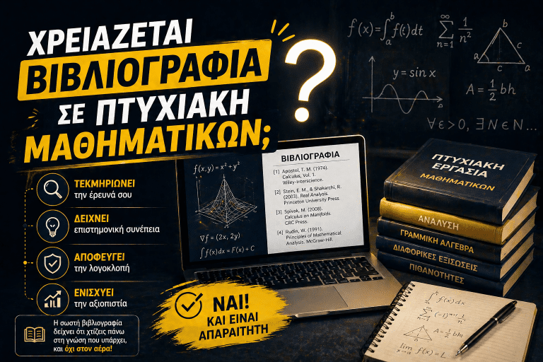 Χρειάζεται Βιβλιογραφία σε Πτυχιακή Μαθηματικών;